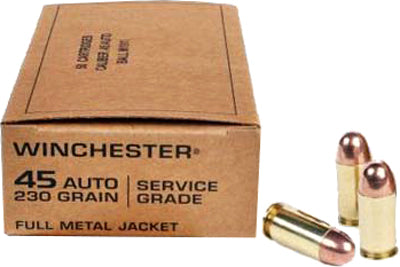 Winchester Service Grade 45acp - 230gr Fmj-rn 50rd 10bx/cs