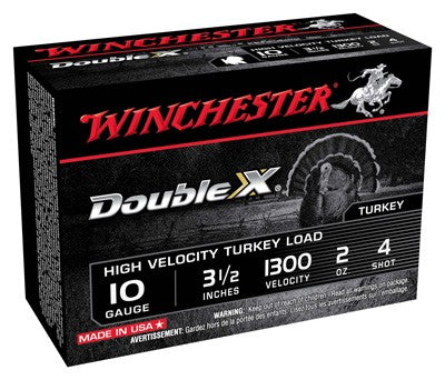 Winchester Suprme Trky 10ga 3 - 5" 1300fps 2oz #4 10rd 10bx/cs