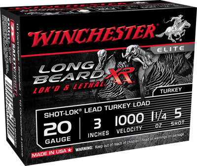 Winchester L Beard Xr 20ga 3" - 1000fps 1.25oz #5 10rd 10bx/cs