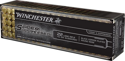 Winchester Super Supress 22lr - 1090fps 45gr Lrn 100rd 20bx/cs