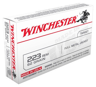 Winchester Usa 223 Remington - 62gr Fmj 20rd 50bx/cs