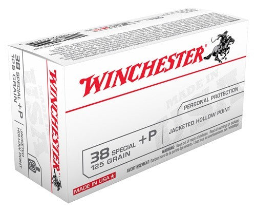 Winchester Usa 38 Special +p - 125gr Jhp 50rd 10bx/cs