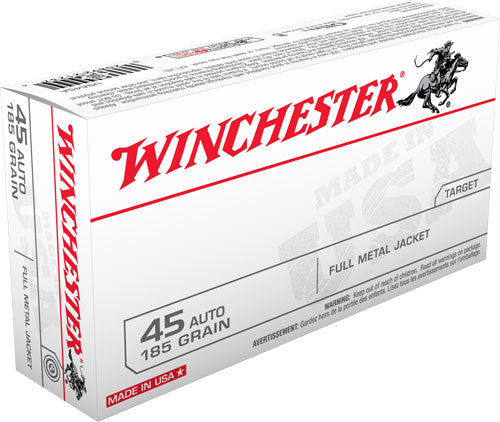 Winchester Usa 45 Acp 185gr - Fmj 50rd 10bx/cs