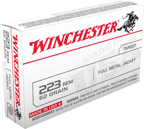 Winchester Usa 223 Remington - 62gr Fmj 20rd 50bx/cs