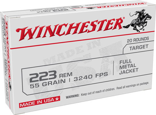 Winchester Usa 223 Remington - 55gr Fmj 20rd 50bx/cs