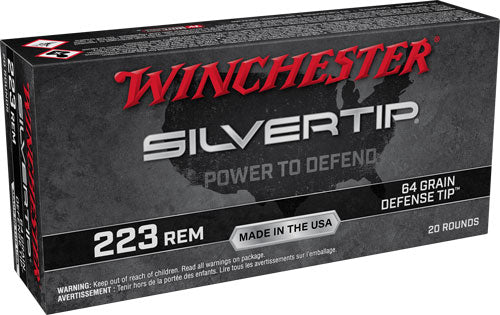 Winchester Silvertip 223 Rem - 64gr Defense Tip 20rd 10bx/cs