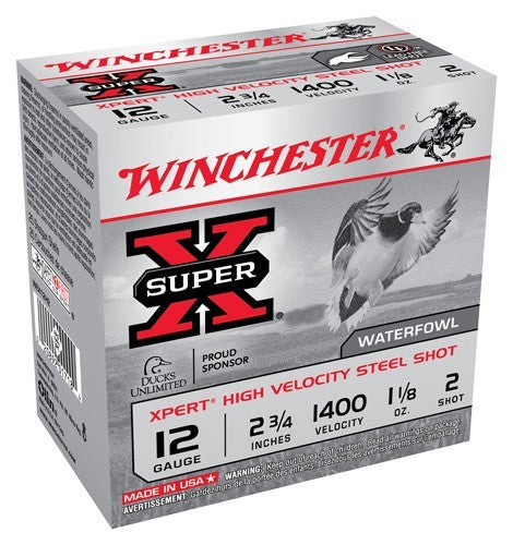 Winchester Xpert 12ga 1400f #2 - 2.75" Steel 1-1/8 25rd 10bx/cs