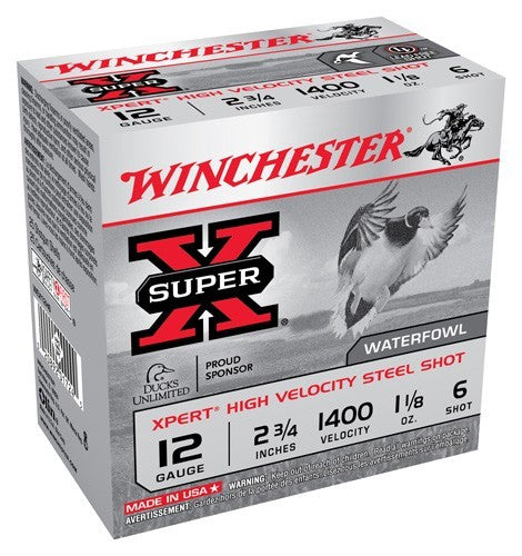 Winchester Xpert 12ga 1400fps - 2.75"  1-1/8oz #6 25rd 10bx/cs