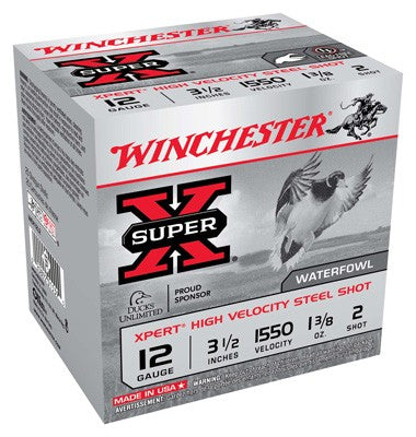 Winchester Xpert 12ga 1-3/8 #2 - 3.5" Steel 1550fp 25rd 10bx/cs