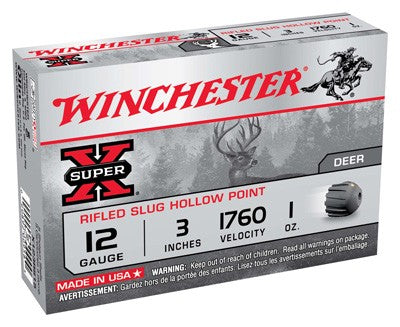 Winchester Super-x Sls 12ga 3" - 1760fps 1oz Rifled 5rd 50bx/cs