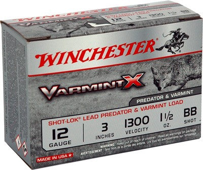 Winchester Varmint-x 12ga 3" - 1.5oz #bb 1300fps 10rd 10bx/cs