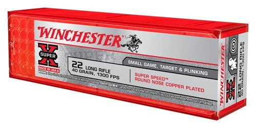 Winchester Super Speed 22lr - 1300fps 40gr Lrn 100rd 20bx/cs