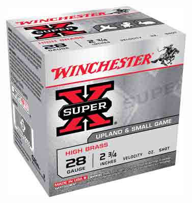 Winchester Super-x 28ga 2.75" - 1205fps 1oz #8 25rd 10bx/cs