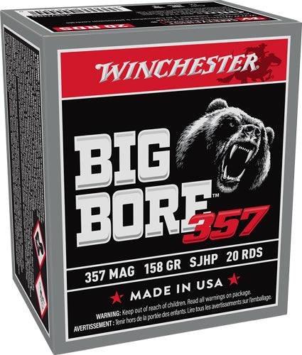 Winchester Big Bore 357mag - 158gr Jhp Cs 20rd 10bx/cs