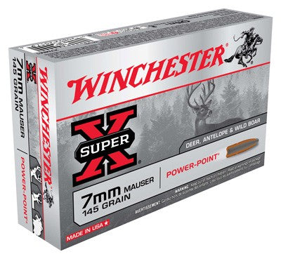 Winchester Super-x 7x57 Mauser - 145gr Power Point 20rd 10bx/cs