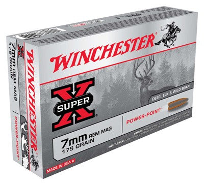 Winchester Super-x 7mm Rem Mag - 175gr Power Point 20rd 10bx/cs