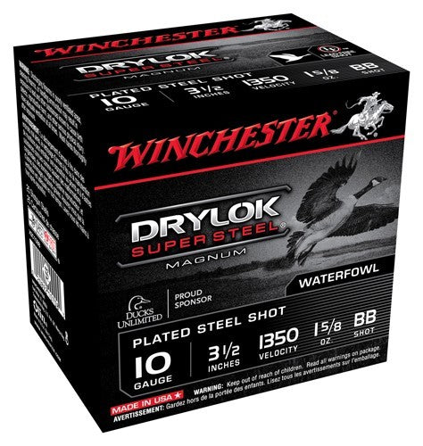 Winchester Drylok  10ga 1350fp - 3.5" 1-5/8oz Bb 25rd 10bx/cs