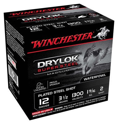 Winchester Drylok 12ga 1300fp - 3.5" 1-9/16oz #2 25rd 10bx/cs