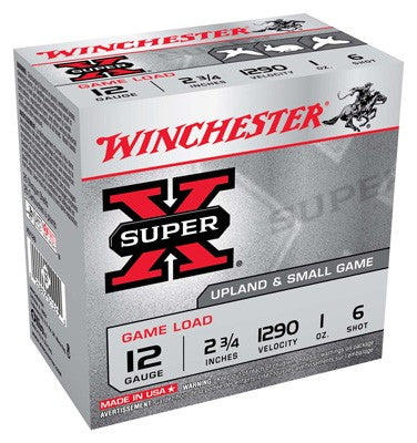 Winchester Super-x 12ga 2.75" - 1290fps 1oz #6 250rd Case Lot