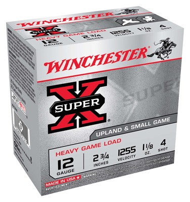 Winchester Super-x 12ga 2.75" - 1255fps 1-1/8oz 4 250rd Case