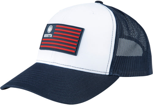 Beretta Cap Stryker Trucker - Rect Patch Mesh Blue/navy/wht