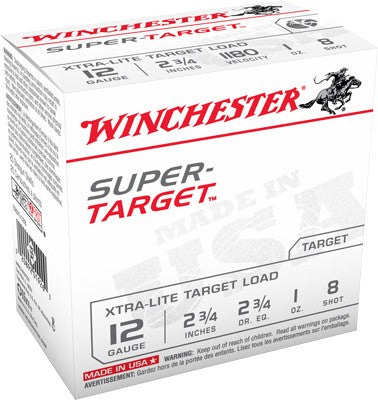 Winchester Super Target 12ga - 1180fps #8 250rd  Case Lot