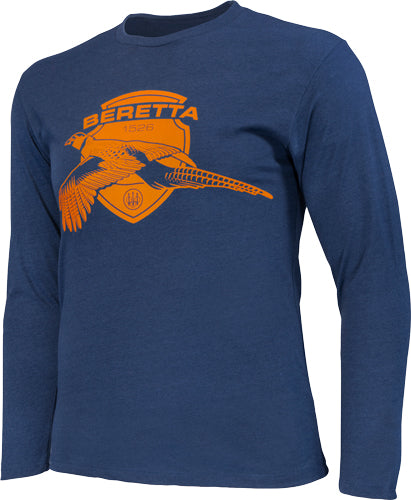 Beretta T-shirt Ls Birdy - Large Navy/orange