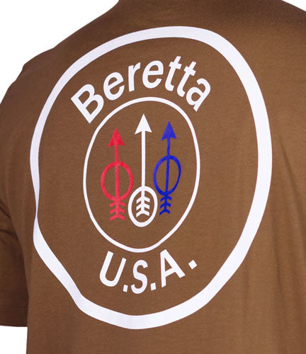 Beretta T-shirt Usa Logo - 2x-large Tobacco Brown