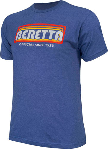 Beretta T-shirt Retro Bloq - Logo Large Hthr Royal Blue