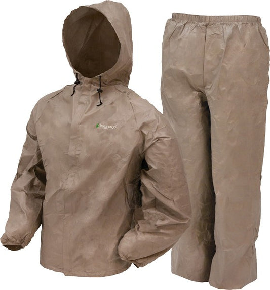 Frogg Toggs Rain Suit Mens - Ultra-lite-2 Large Khaki